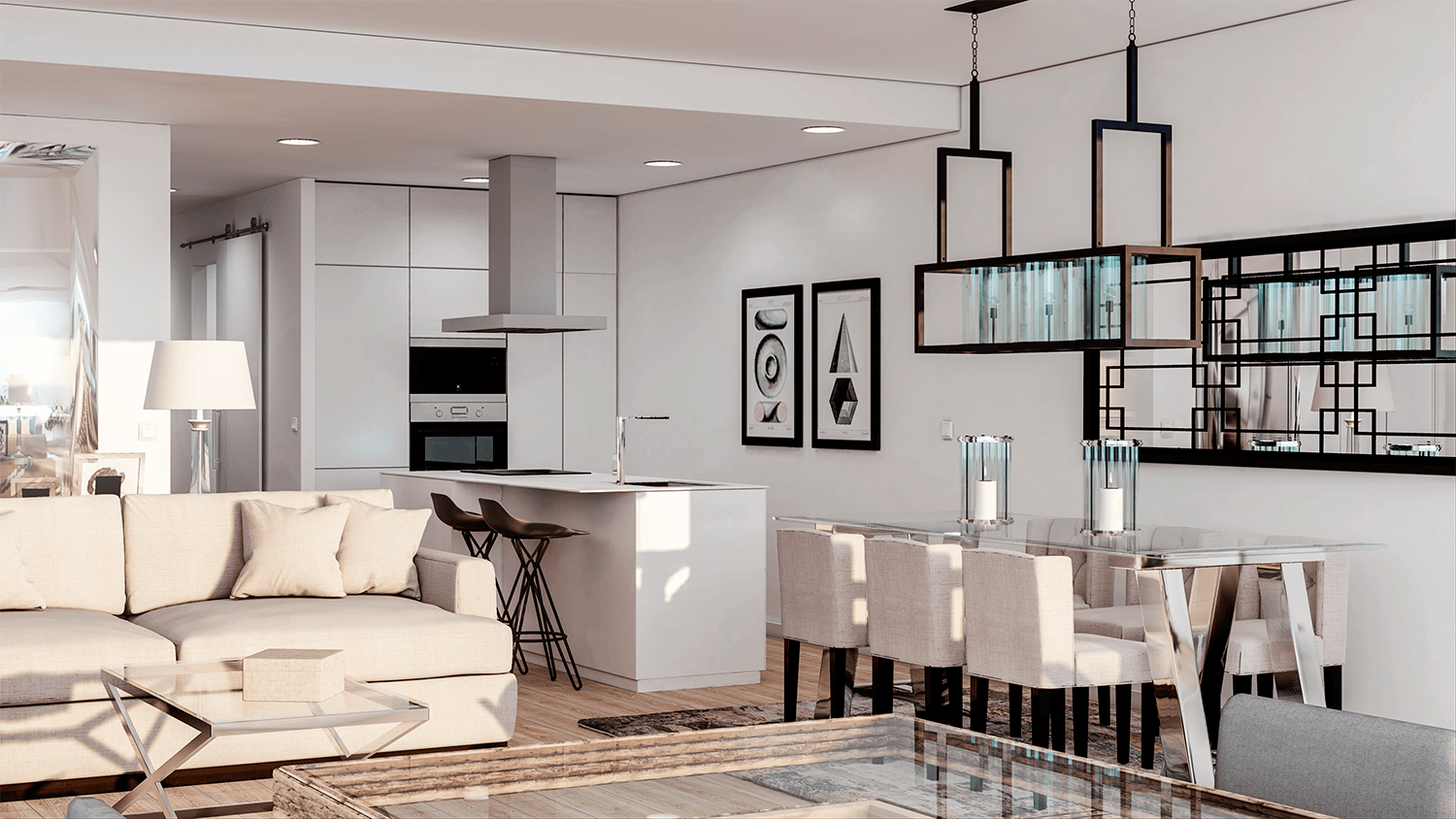 Salon apartment Cullera Hills